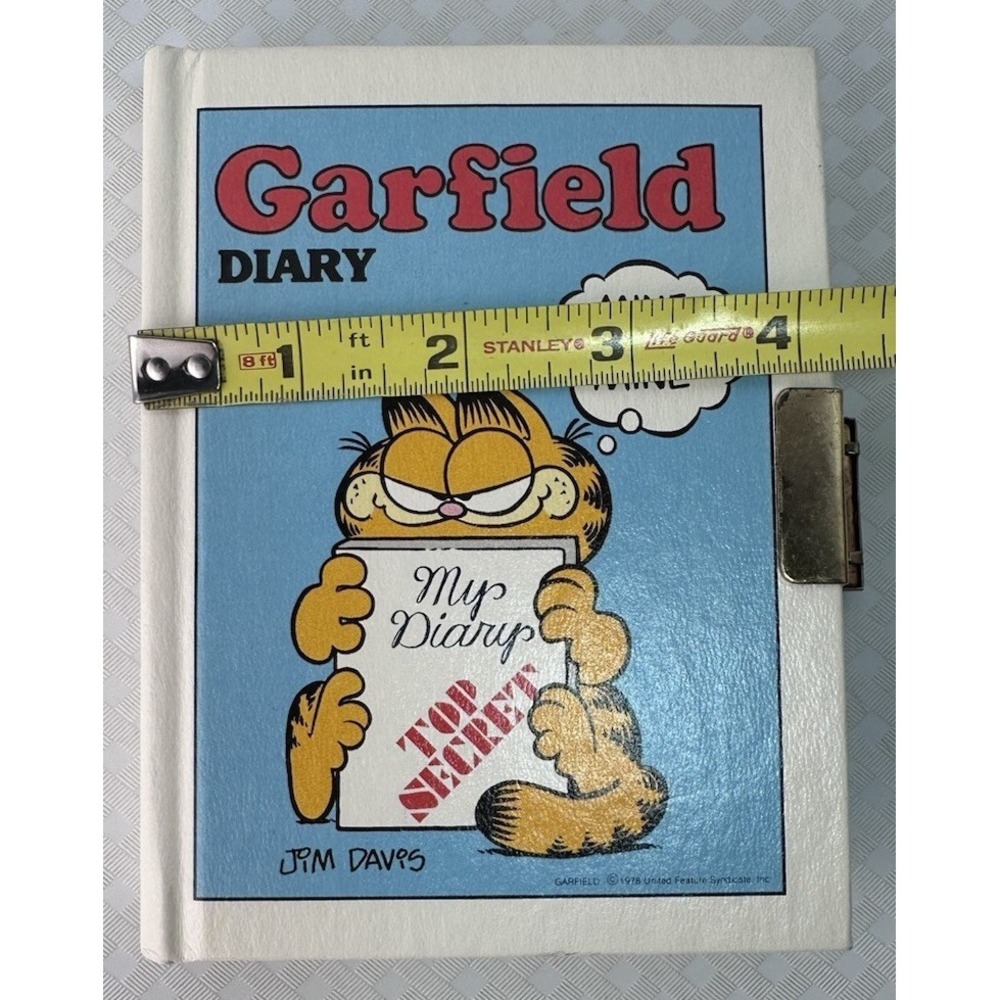 VTG 1978 Garfield Diary Locking Journal Jim Davis United Feature Syndicate - Picture 9 of 9